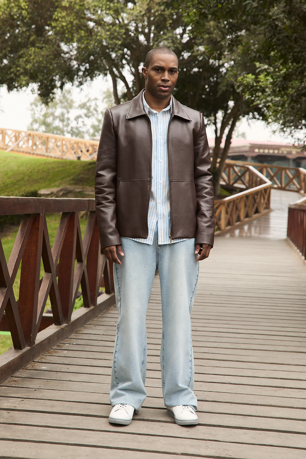 CASACA DE CUERINA PARA HOMBRE MARRON DAMIAN