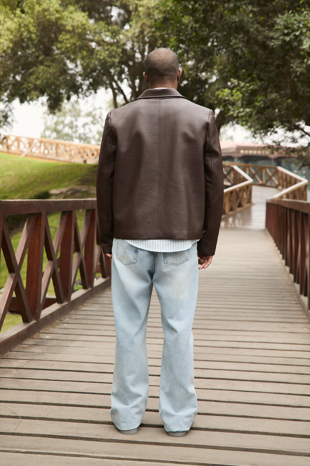 CASACA DE CUERINA PARA HOMBRE MARRON DAMIAN