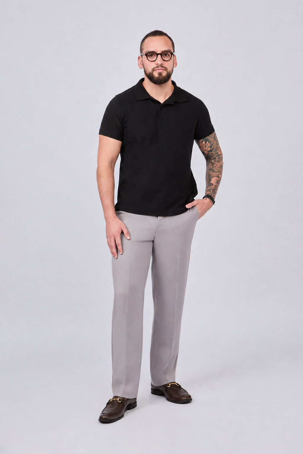 PANTALÓN SASTRE RECTO PARA HOMBRE GRIS APLOMO