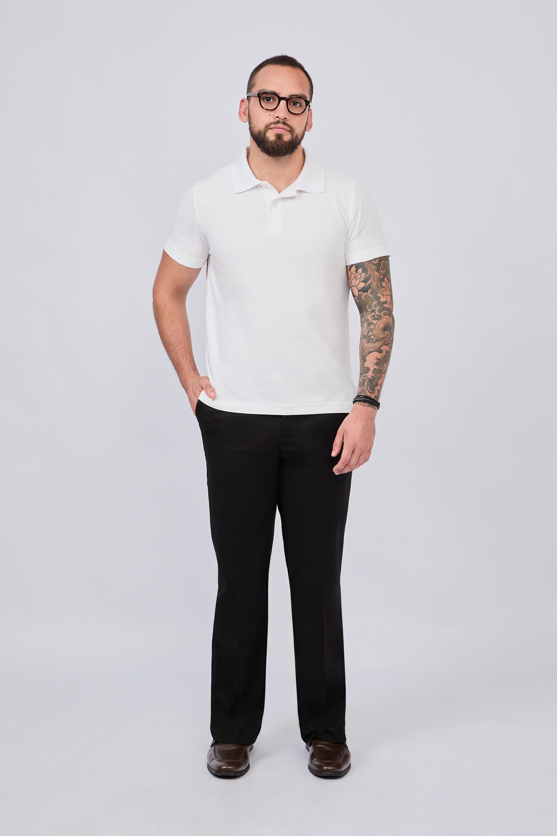 PANTALÓN SASTRE RECTO PARA HOMBRE NEGRO APLOMO