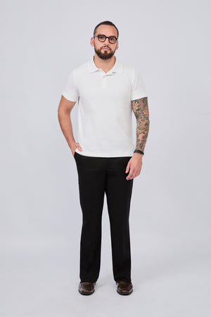 PANTALÓN SASTRE RECTO PARA HOMBRE NEGRO APLOMO