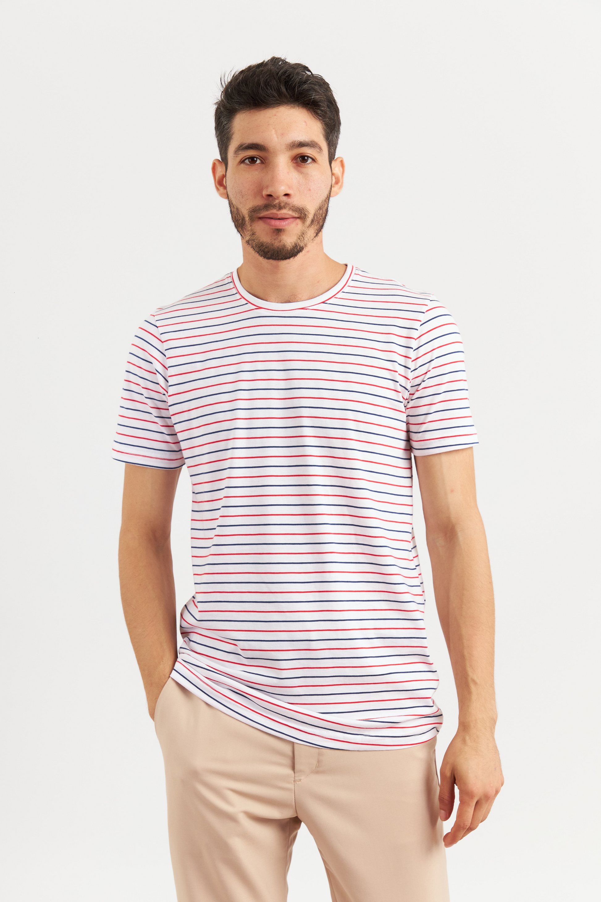 POLO DE ALGODÓN PIMA REGULAR FIT RAYAS NAHUEL