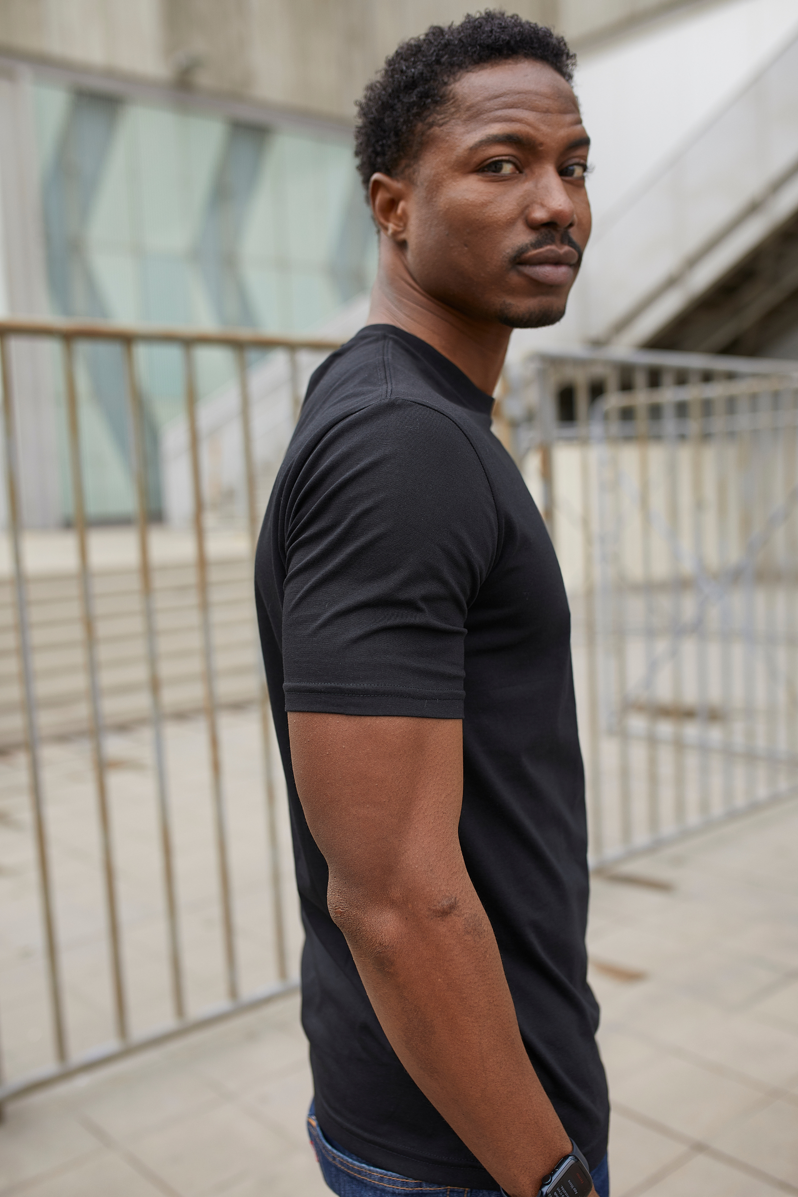 POLO DE ALGODÓN PIMA SLIM FIT UTKO NEGRO