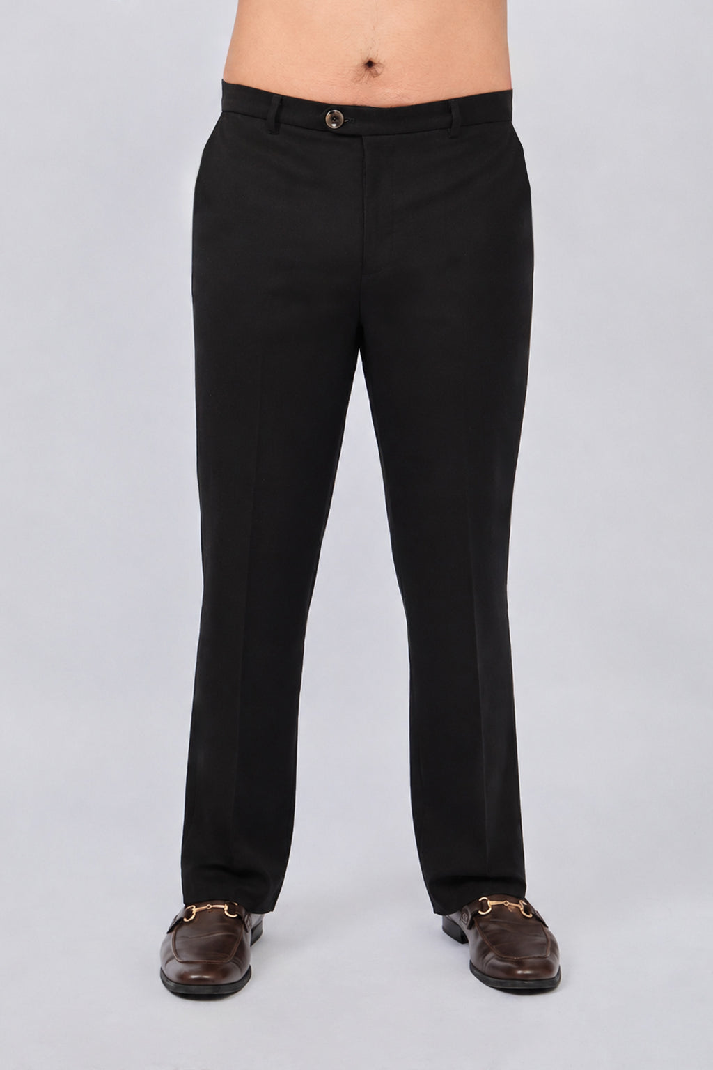 PANTALÓN SASTRE RECTO PARA HOMBRE NEGRO APLOMO
