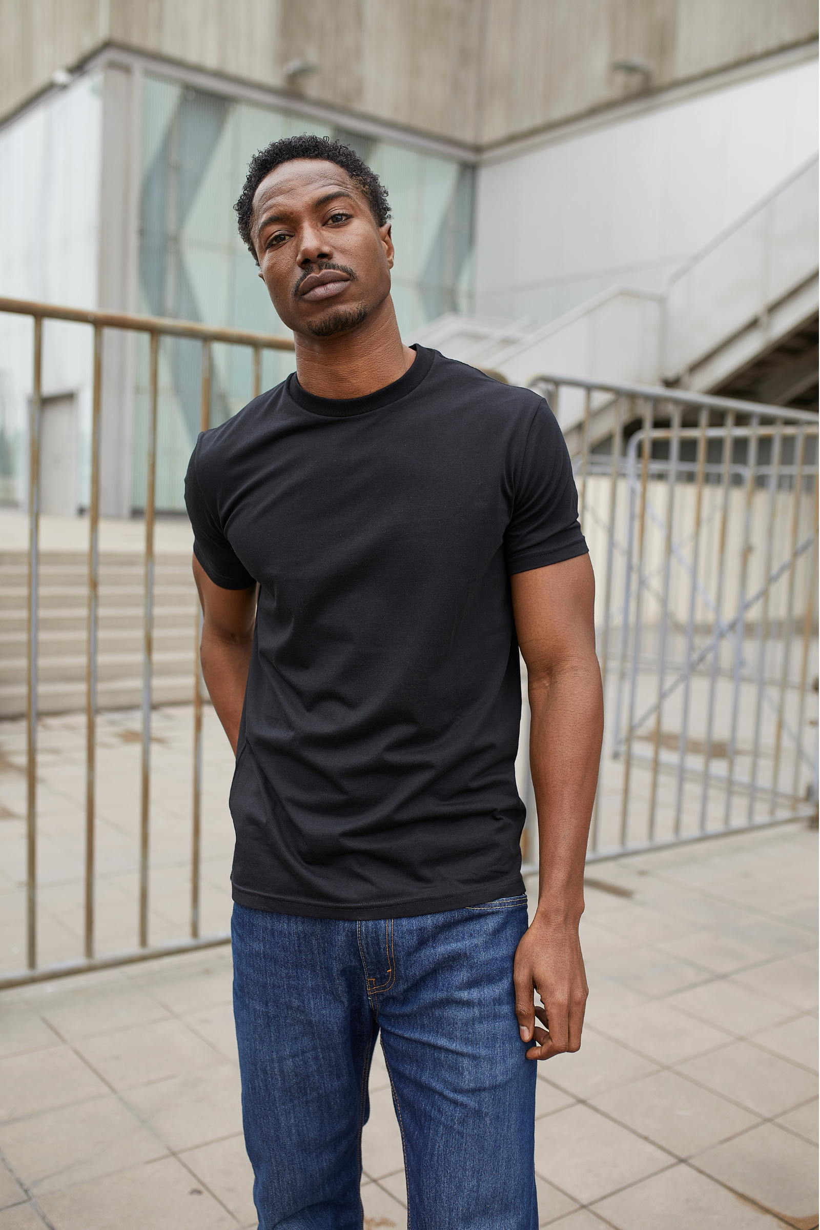 POLO DE ALGODÓN PIMA SLIM FIT UTKO NEGRO