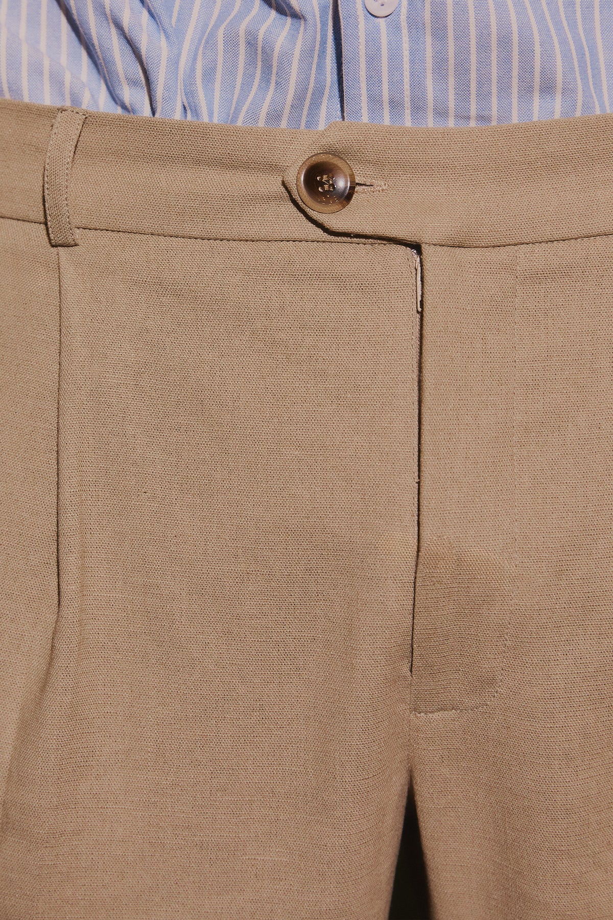 PANTALÓN DE LINO CAMEL - VERNE