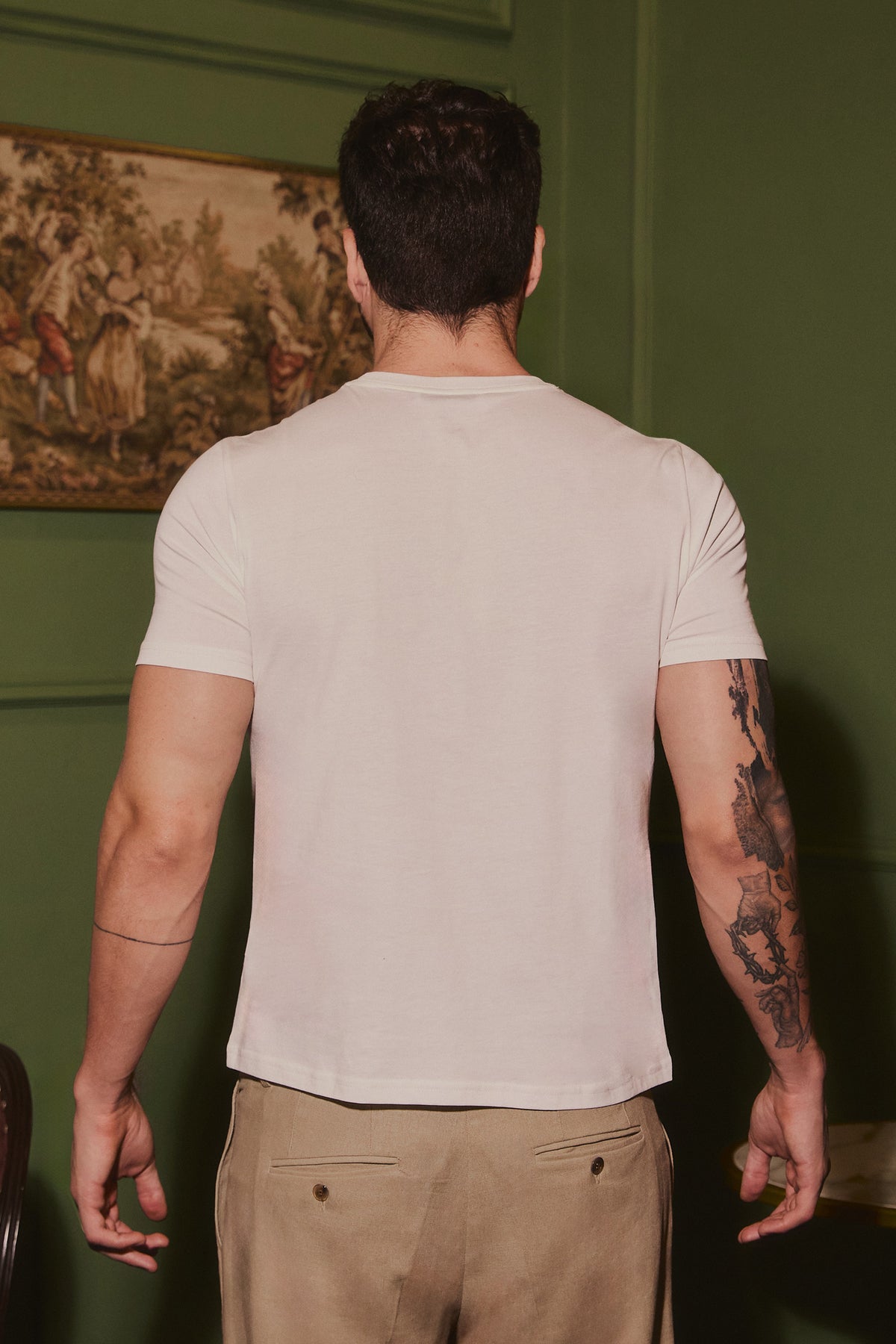 POLO DE ALGODÓN PIMA REGULAR FIT CREMA NAHUEL