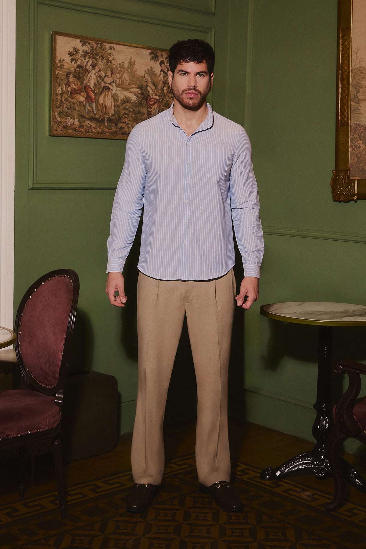 Camisa Oxford Celeste - Verne