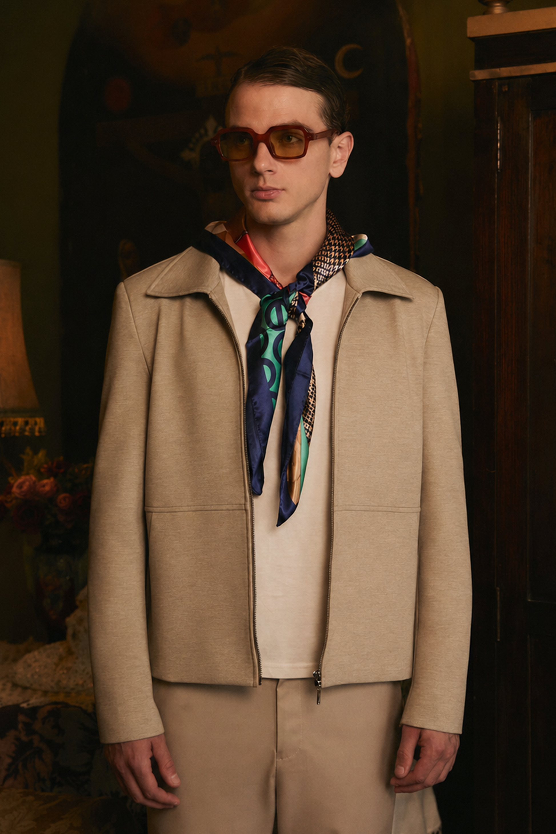 CASACA DE HOMBRE TIPO JACKET CON CIERRE FRONTAL TOPO ADRIAN