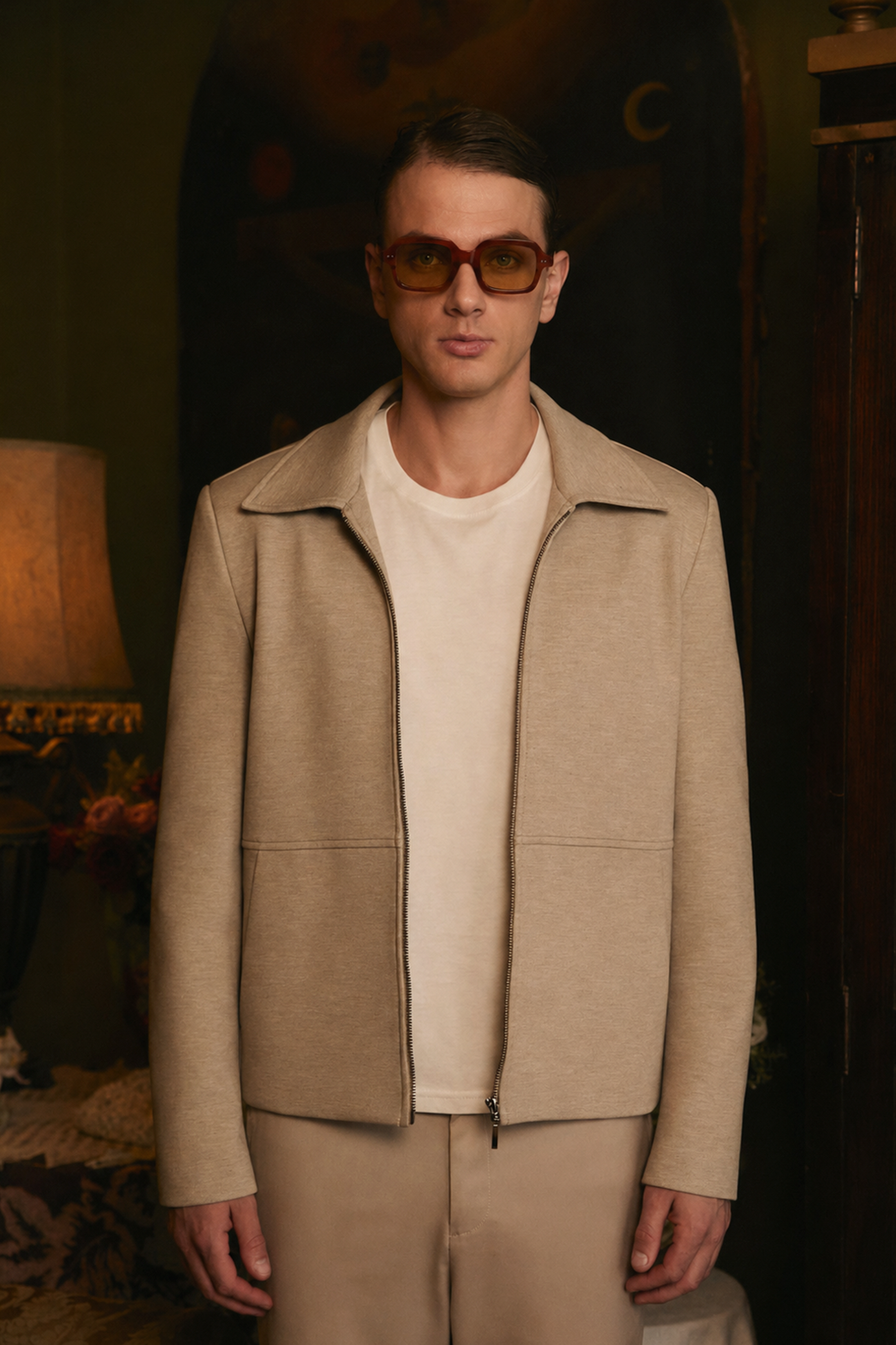 CASACA DE HOMBRE TIPO JACKET CON CIERRE FRONTAL TOPO ADRIAN