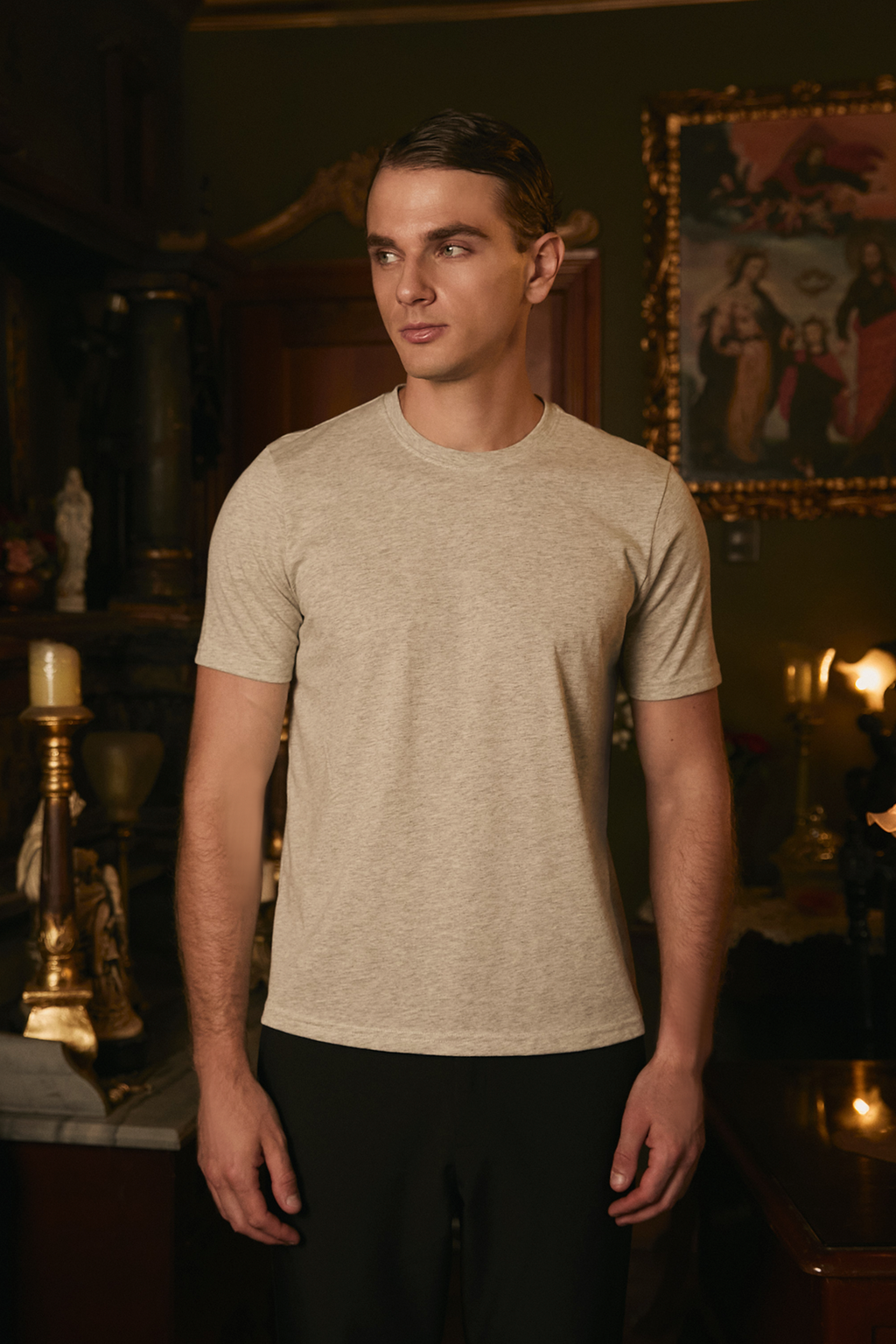 POLO DE ALGODÓN PIMA REGULAR FIT GRIS NAHUEL