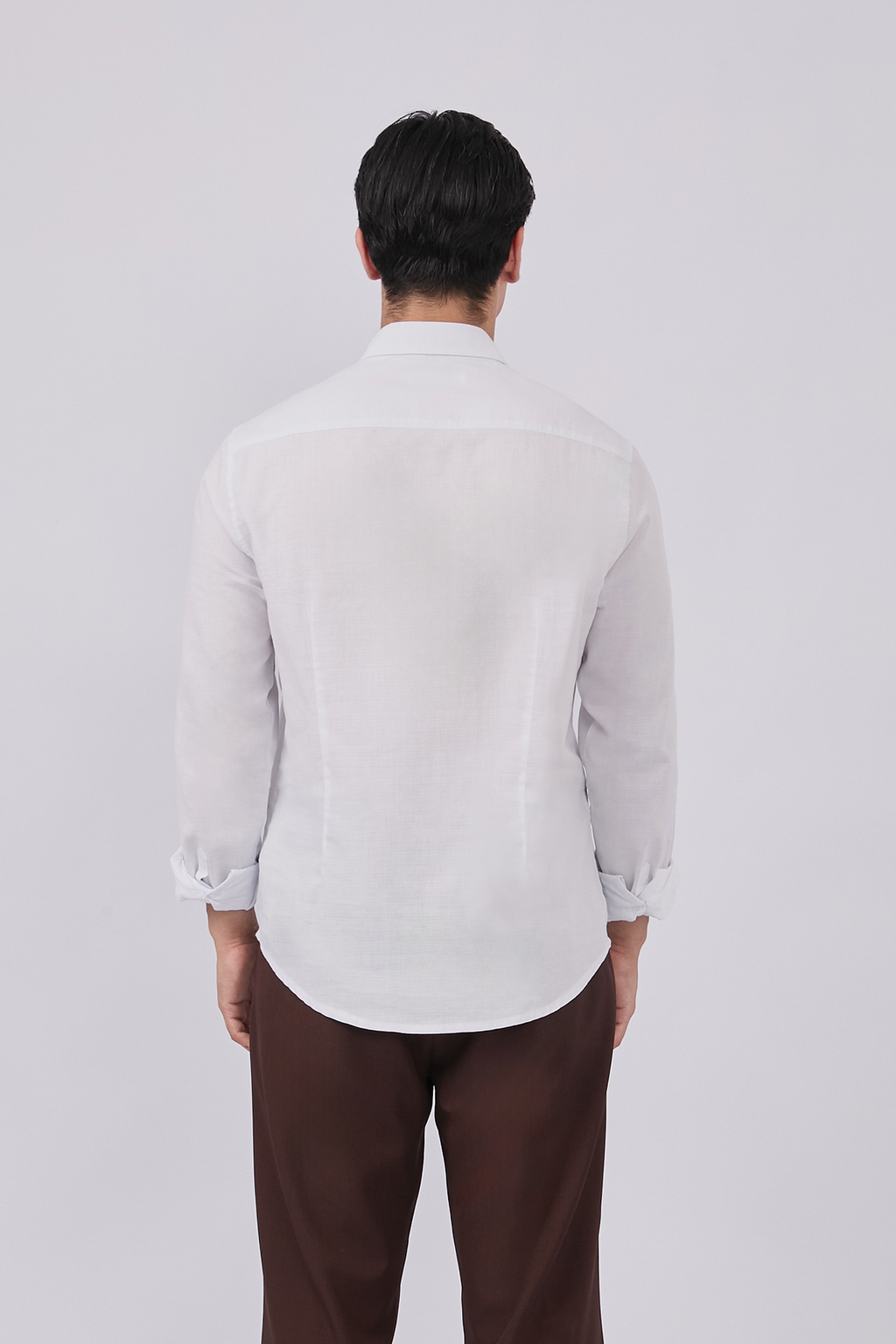 CAMISA DE LINO PARA HOMBRE MANGA LARGA LAIS PERLA