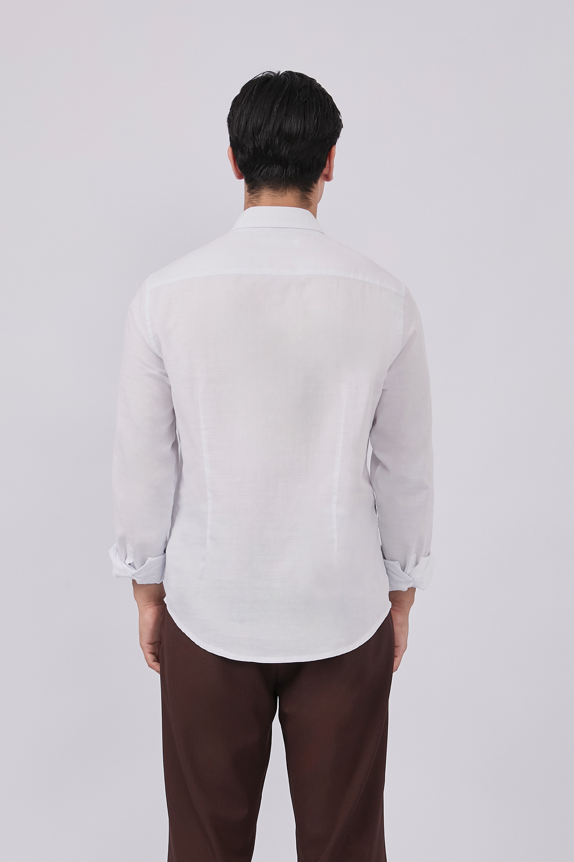 CAMISA DE LINO PARA HOMBRE MANGA LARGA LAIS PERLA