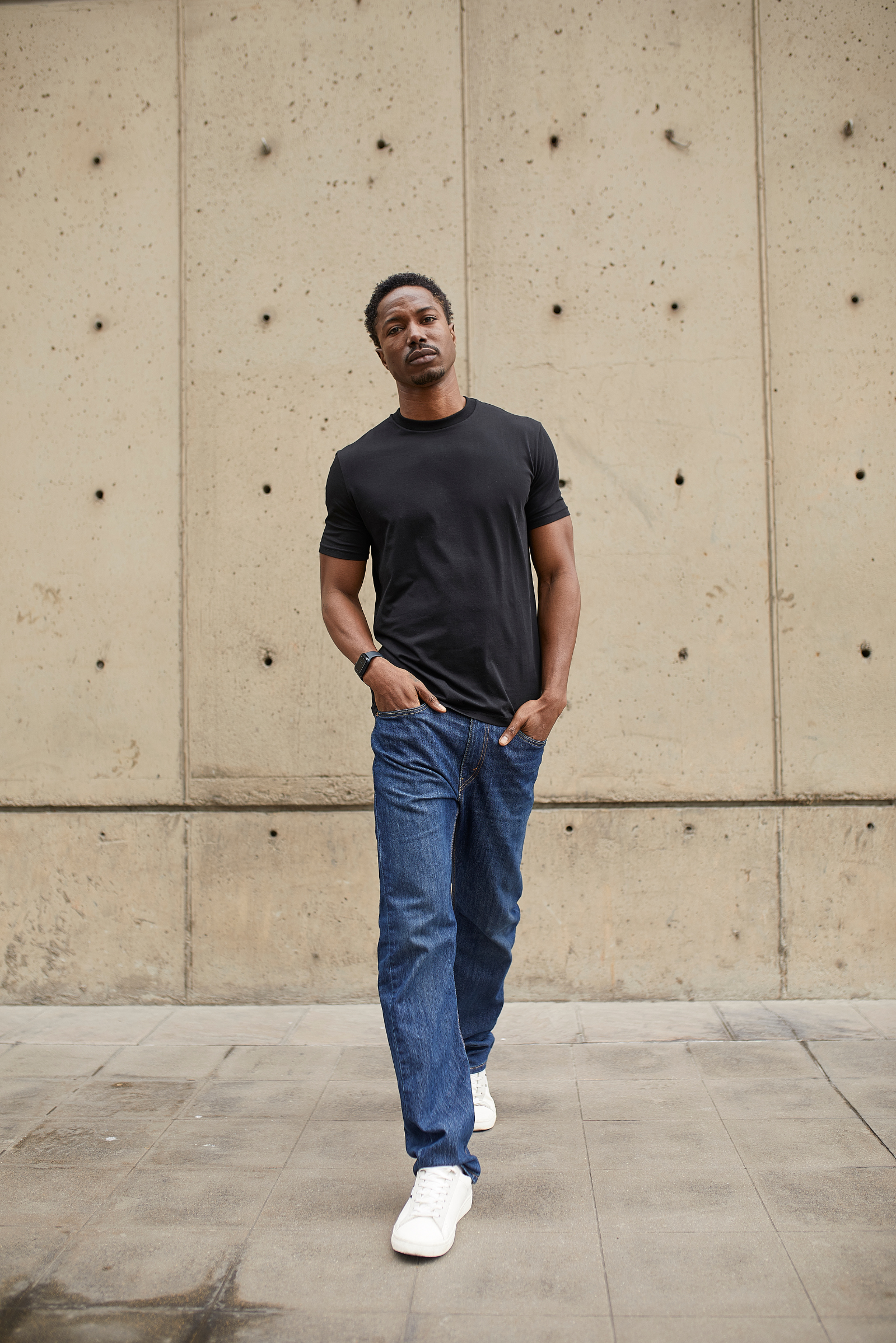 POLO DE ALGODÓN PIMA SLIM FIT UTKO NEGRO