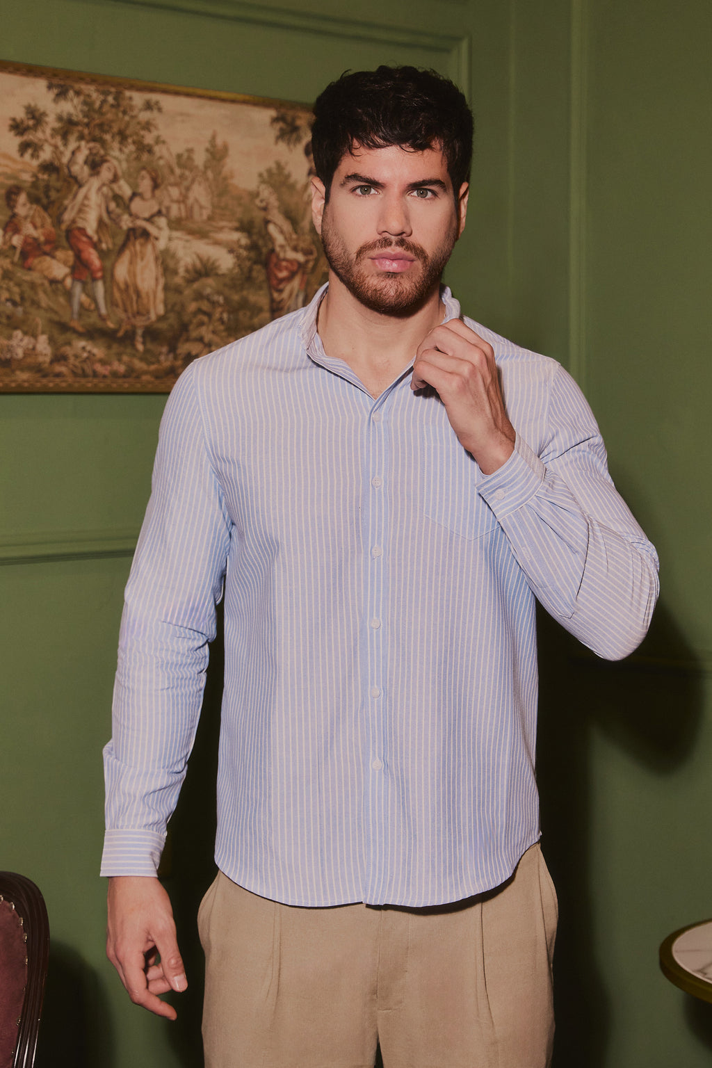 Camisa Oxford Celeste - Verne