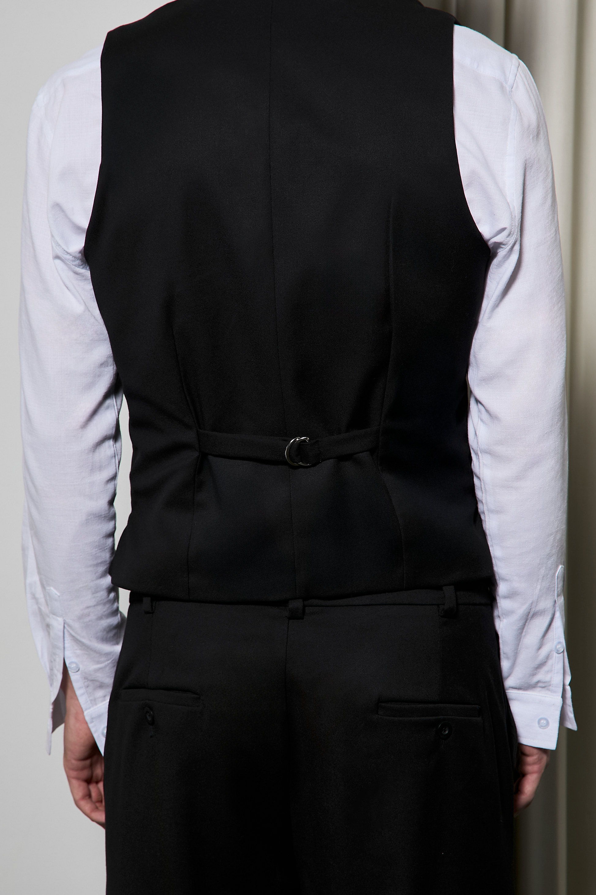 CHALECO DE SASTRE PARA HOMBRE NEGRO DARIO