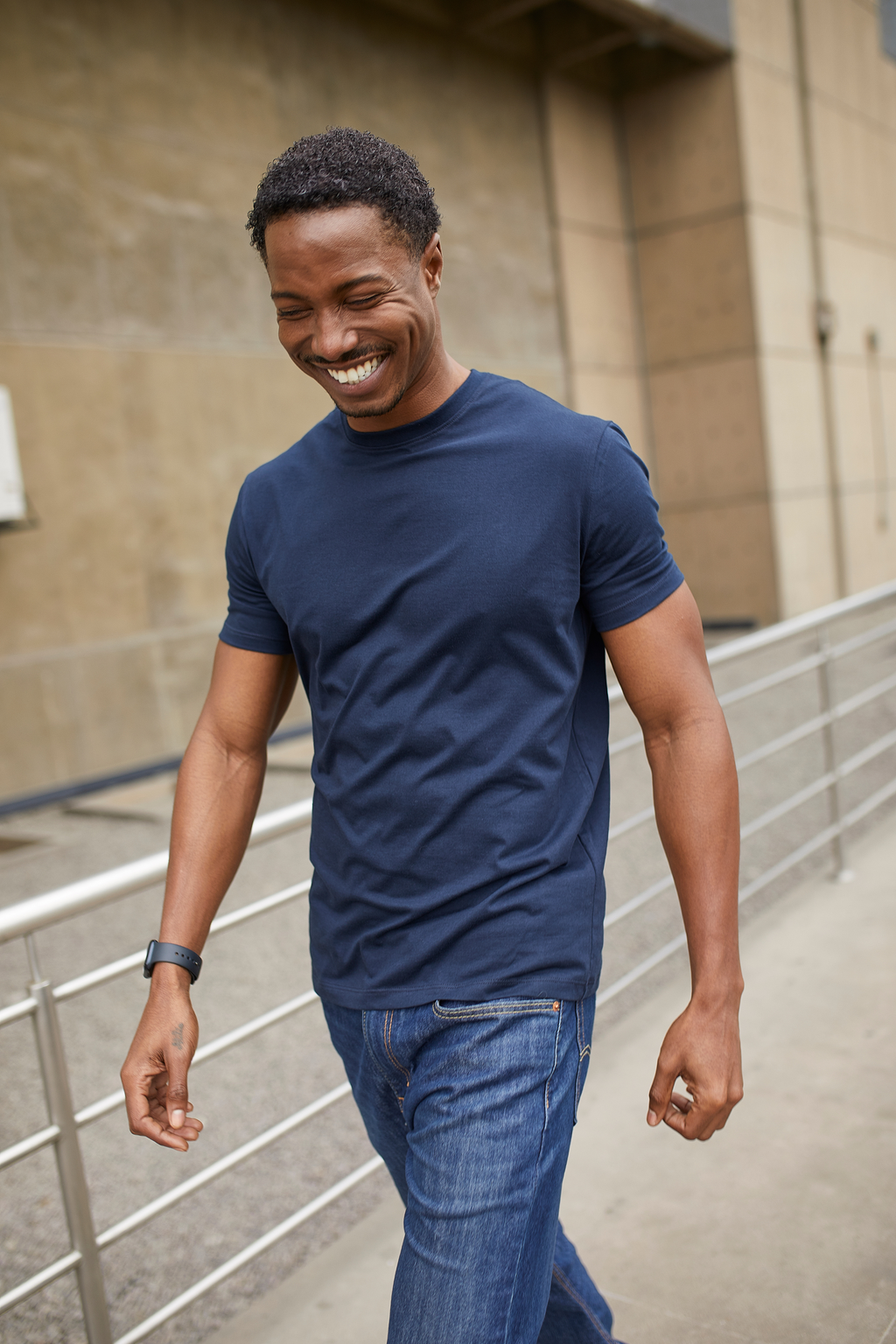 POLO DE ALGODÓN PIMA SLIM FIT UTKO MARINO