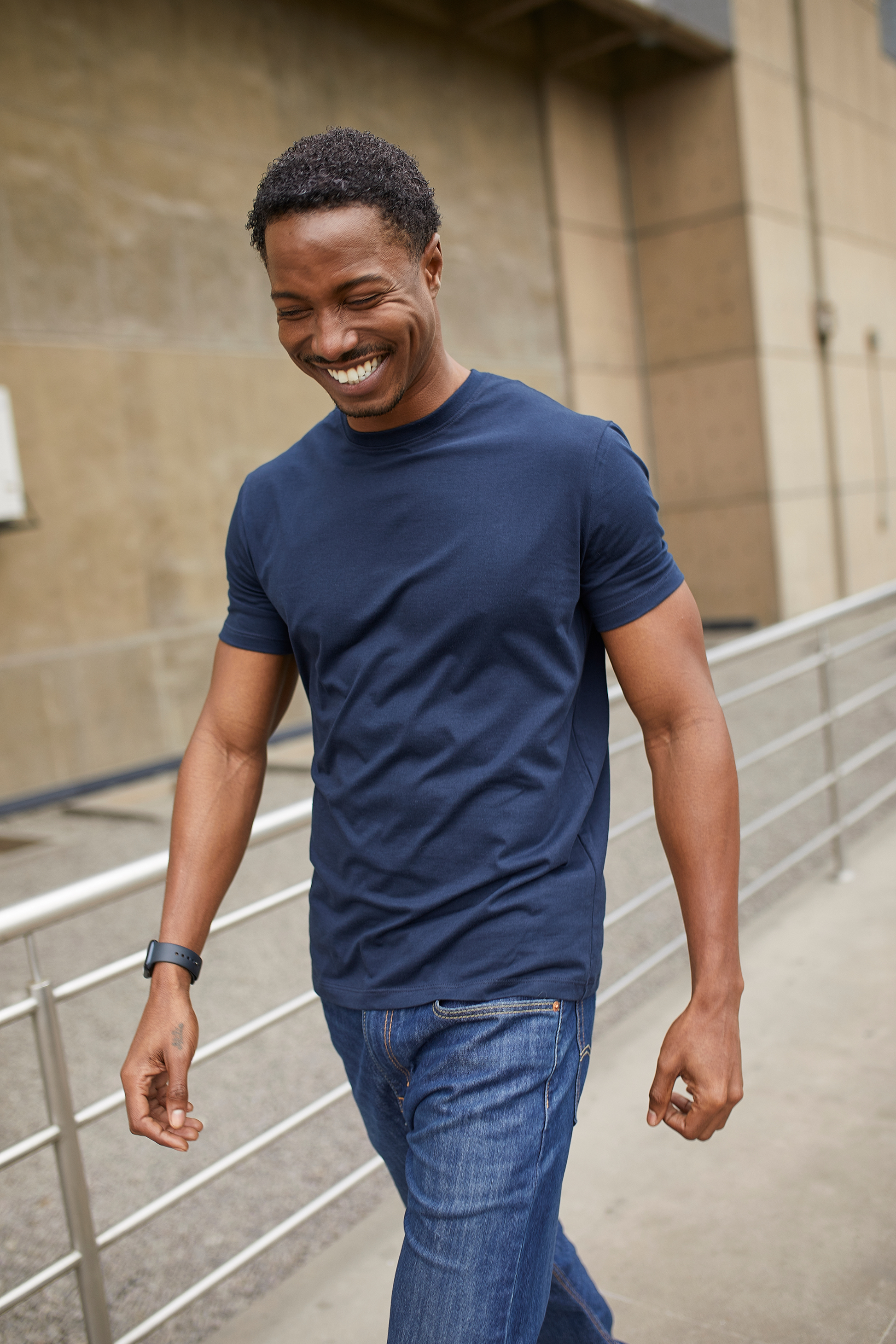 POLO DE ALGODÓN PIMA SLIM FIT UTKO MARINO