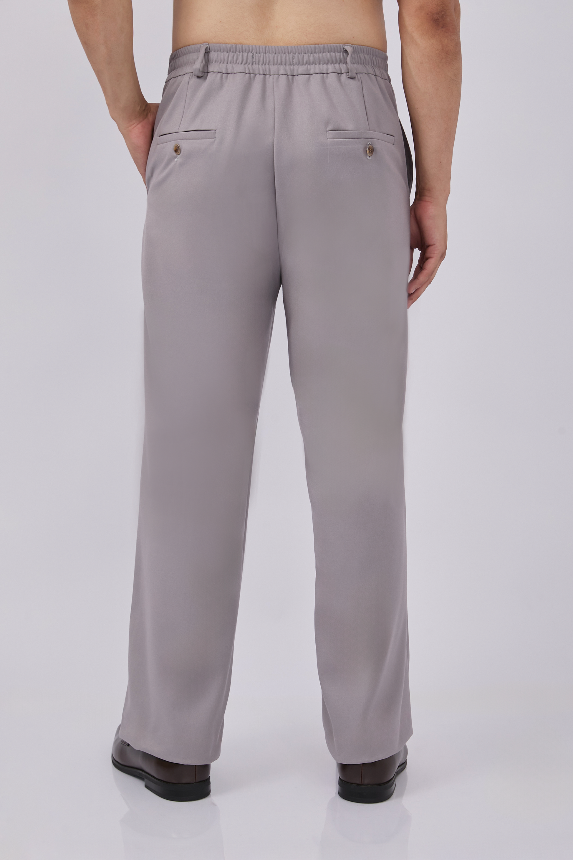 PANTALON PALAZO DE VESTIR PARA HOMBRE YAARUB PLATA