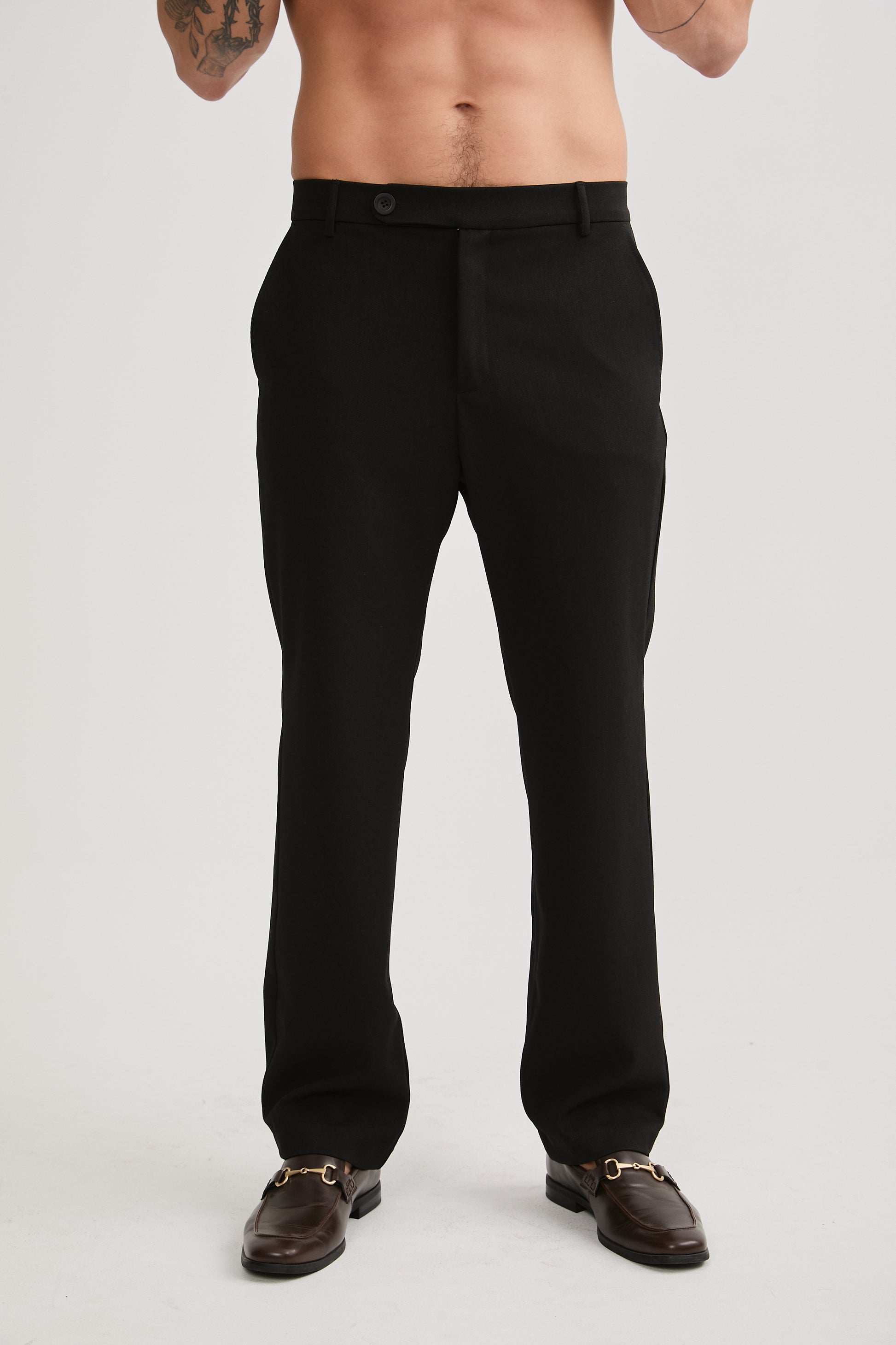 PANTALON PALAZO DE VESTIR PARA HOMBRE NEGRO