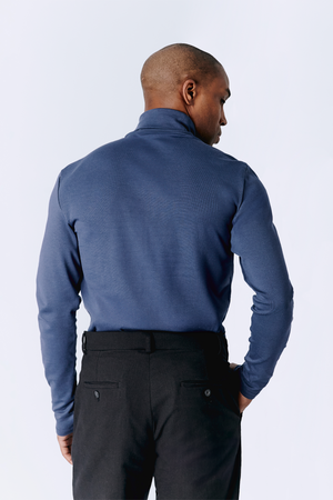 CAFARENA DE ALGODON PARA HOMBRE PIMA SIMON ACERO