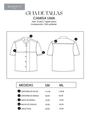 CAMISA DE MALLA PARA HOMBRE MANGA CORTA NEGRO - LIMA