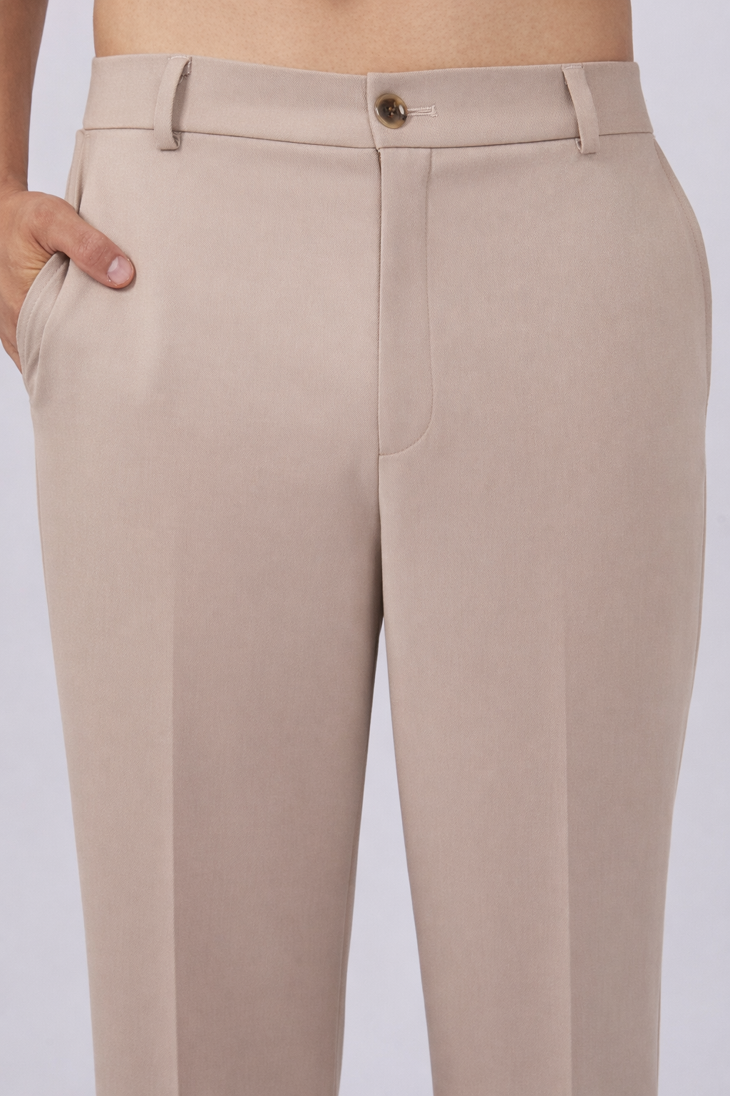 PANTALON PALAZO DE VESTIR PARA HOMBRE YAARUB BEIGE OSCURO