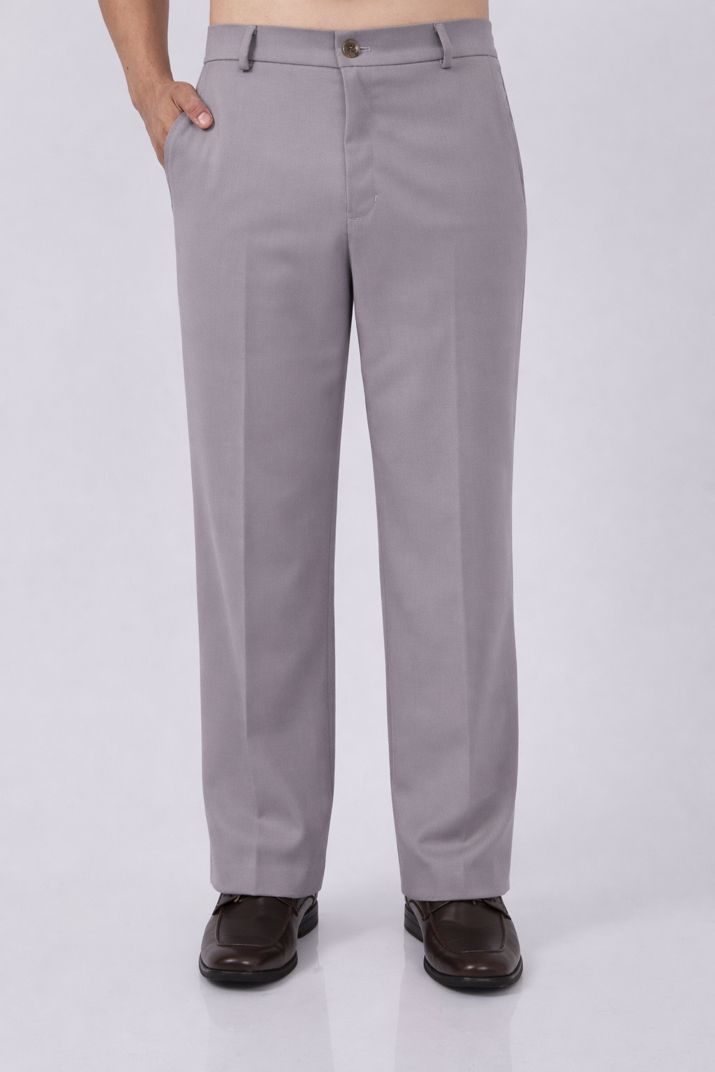 PANTALON PALAZO DE VESTIR PARA HOMBRE YAARUB PLATA