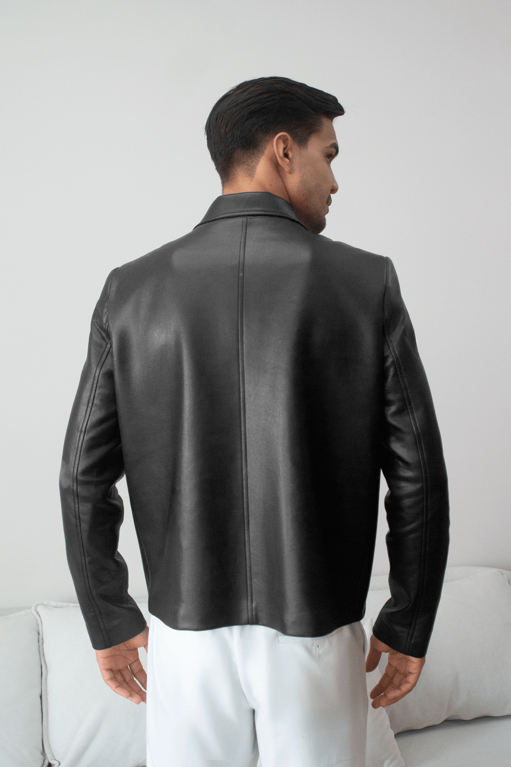 CASACA DE CUERINA PARA HOMBRE NEGRO DAMIAN