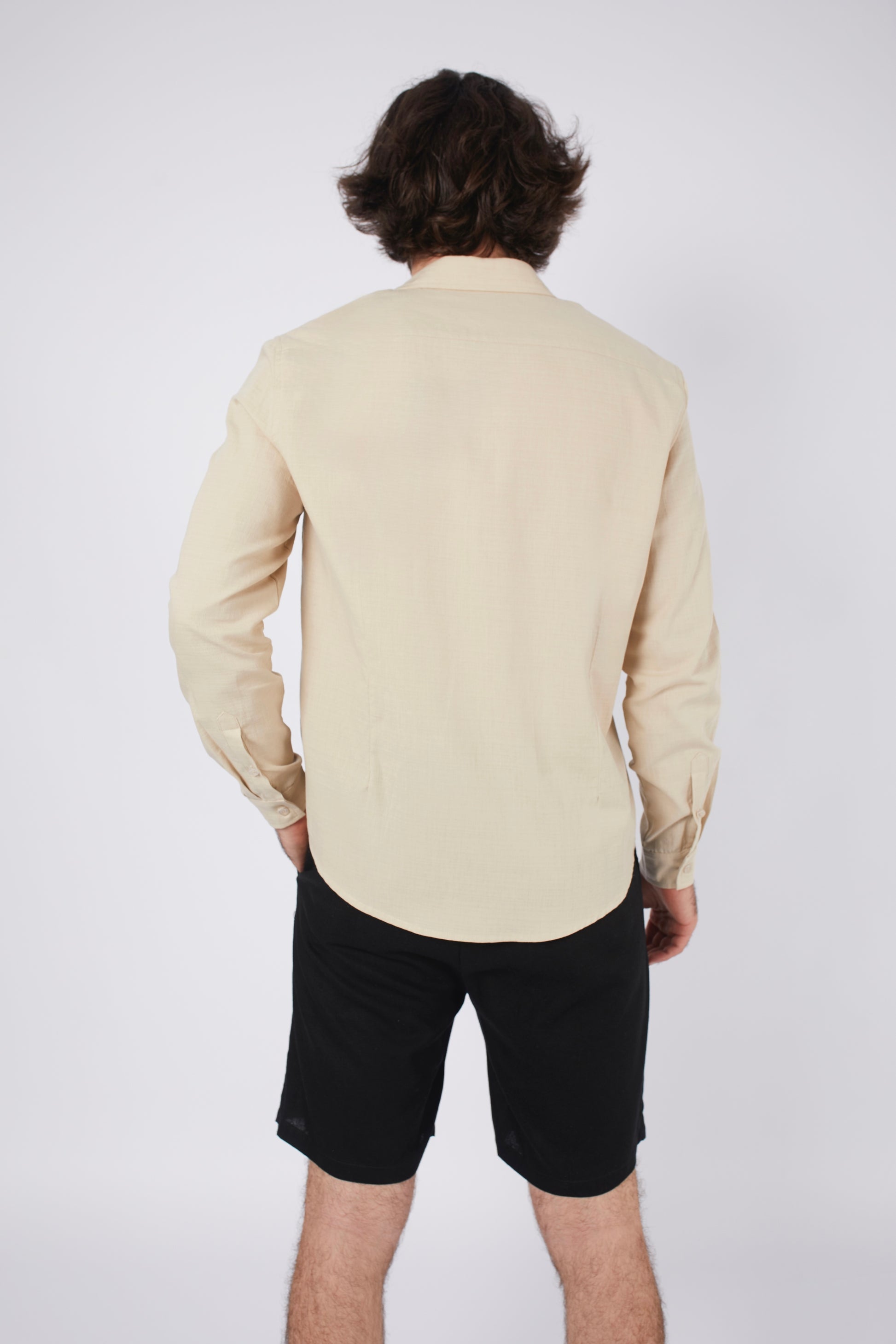 CAMISA DE LINO PARA HOMBRE MANGA LARGA LAIS