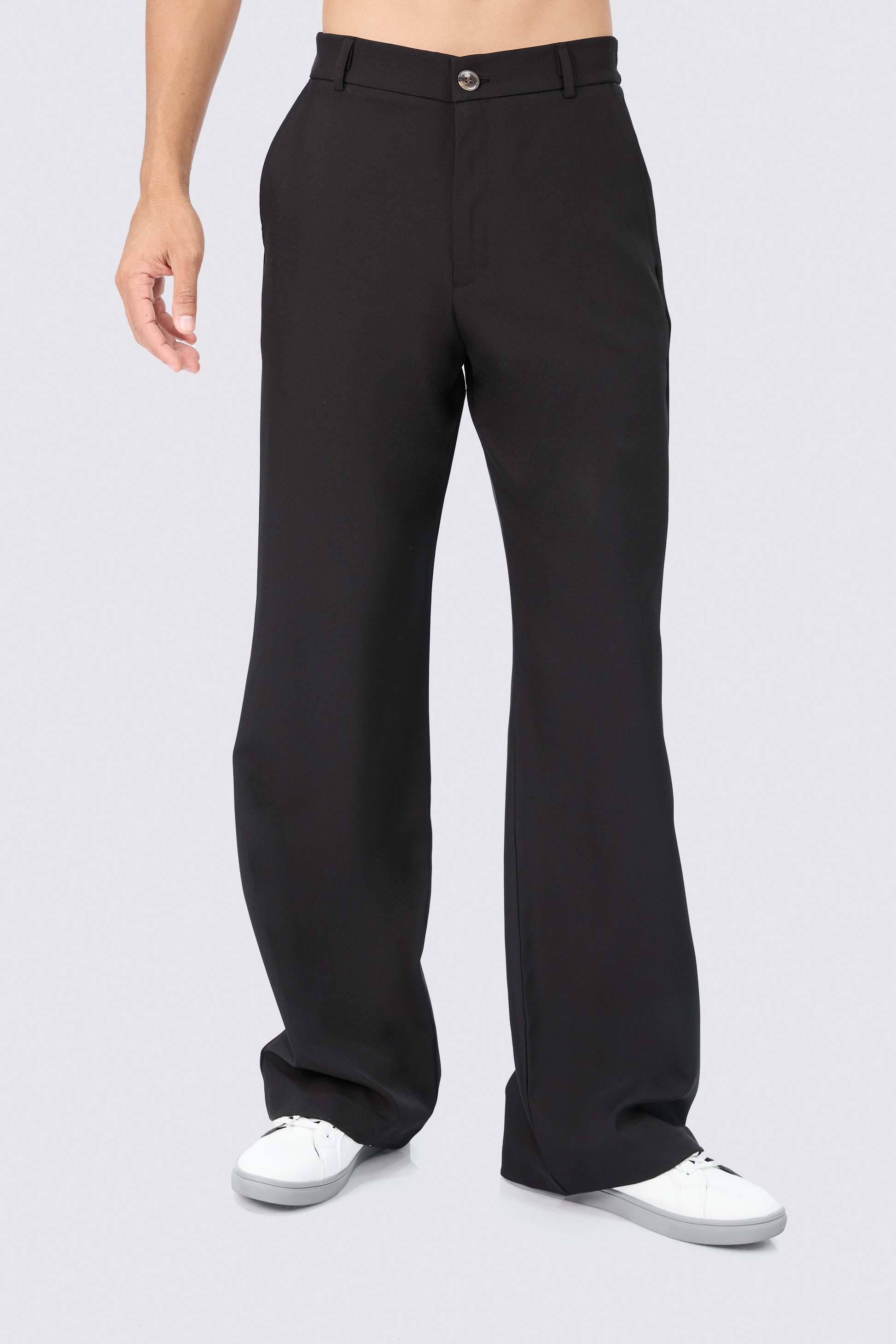 PANTALON PALAZO DE VESTIR PARA HOMBRE YAARUB NEGRO