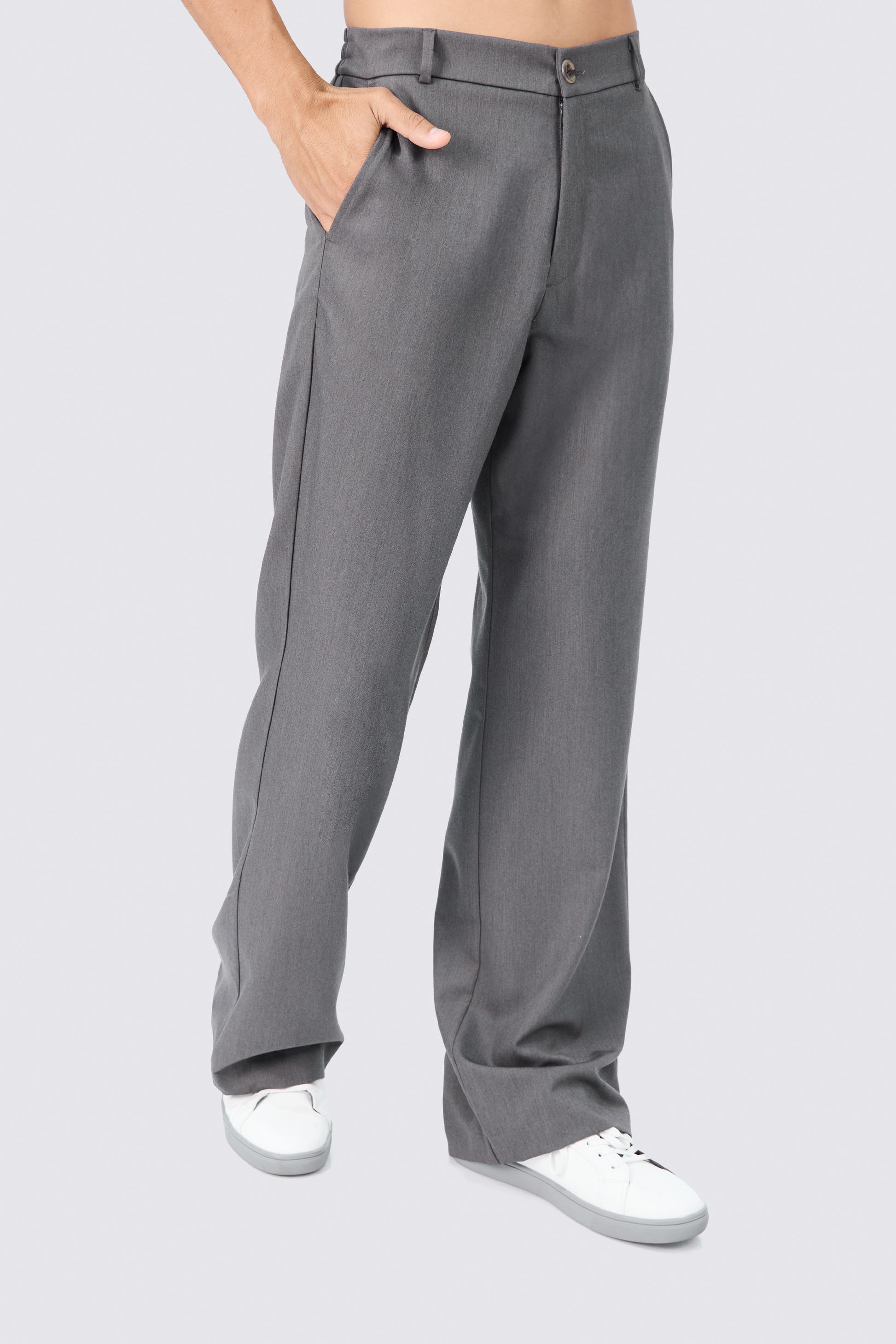 PANTALON PALAZO DE VESTIR PARA HOMBRE YAARUB PLOMO