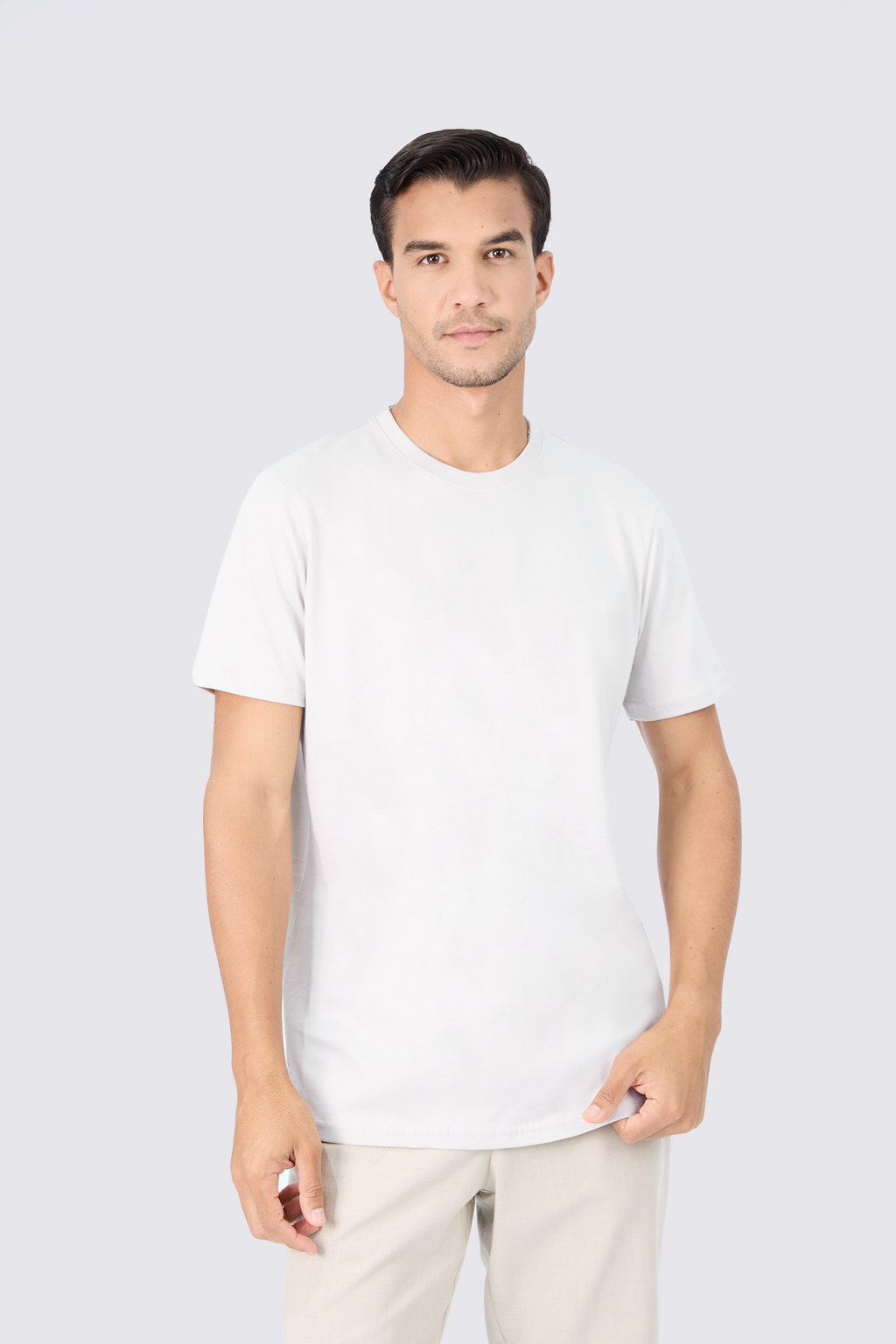 POLO DE ALGODÓN PIMA REGULAR FIT PERLA NAHUEL