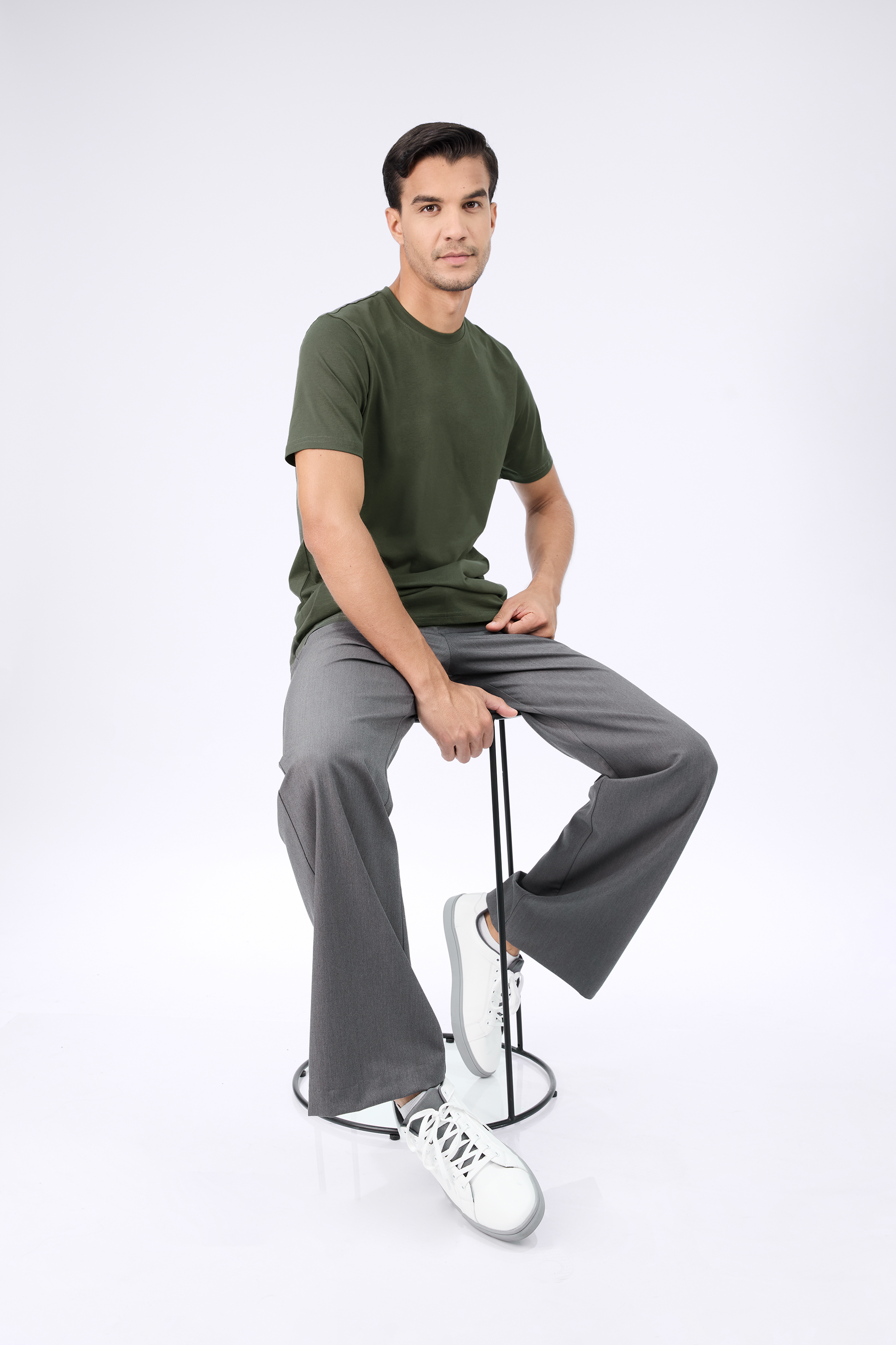 POLO DE ALGODÓN PIMA REGULAR FIT VERDE OLIVO NAHUEL