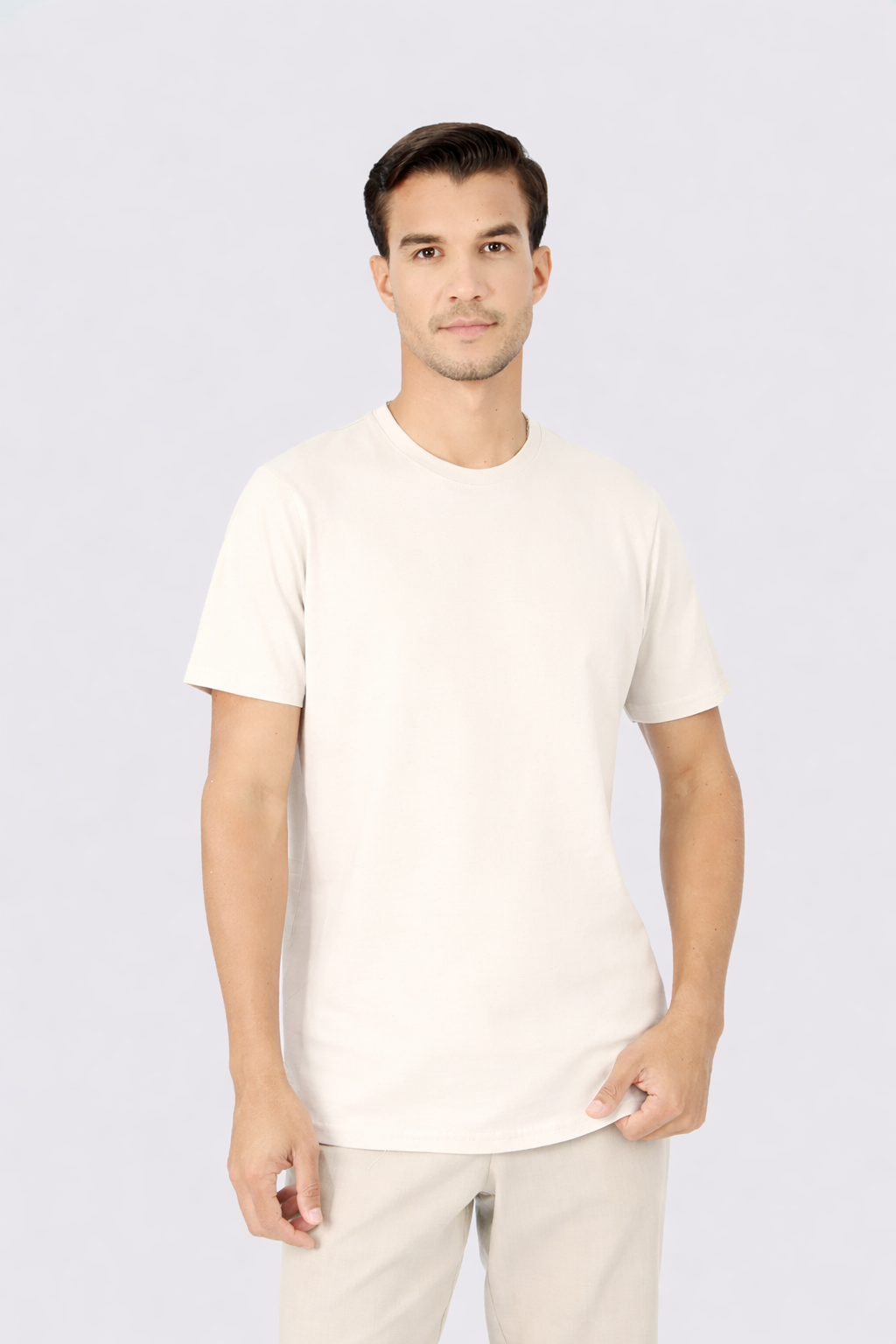 POLO DE ALGODÓN PIMA REGULAR FIT CREMA NAHUEL