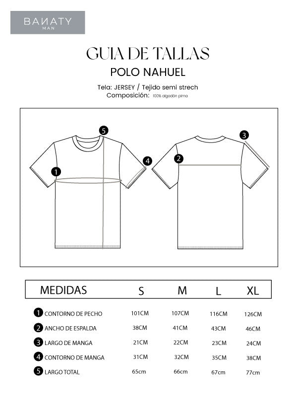 POLO DE ALGODÓN PIMA REGULAR FIT NEGRO NAHUEL