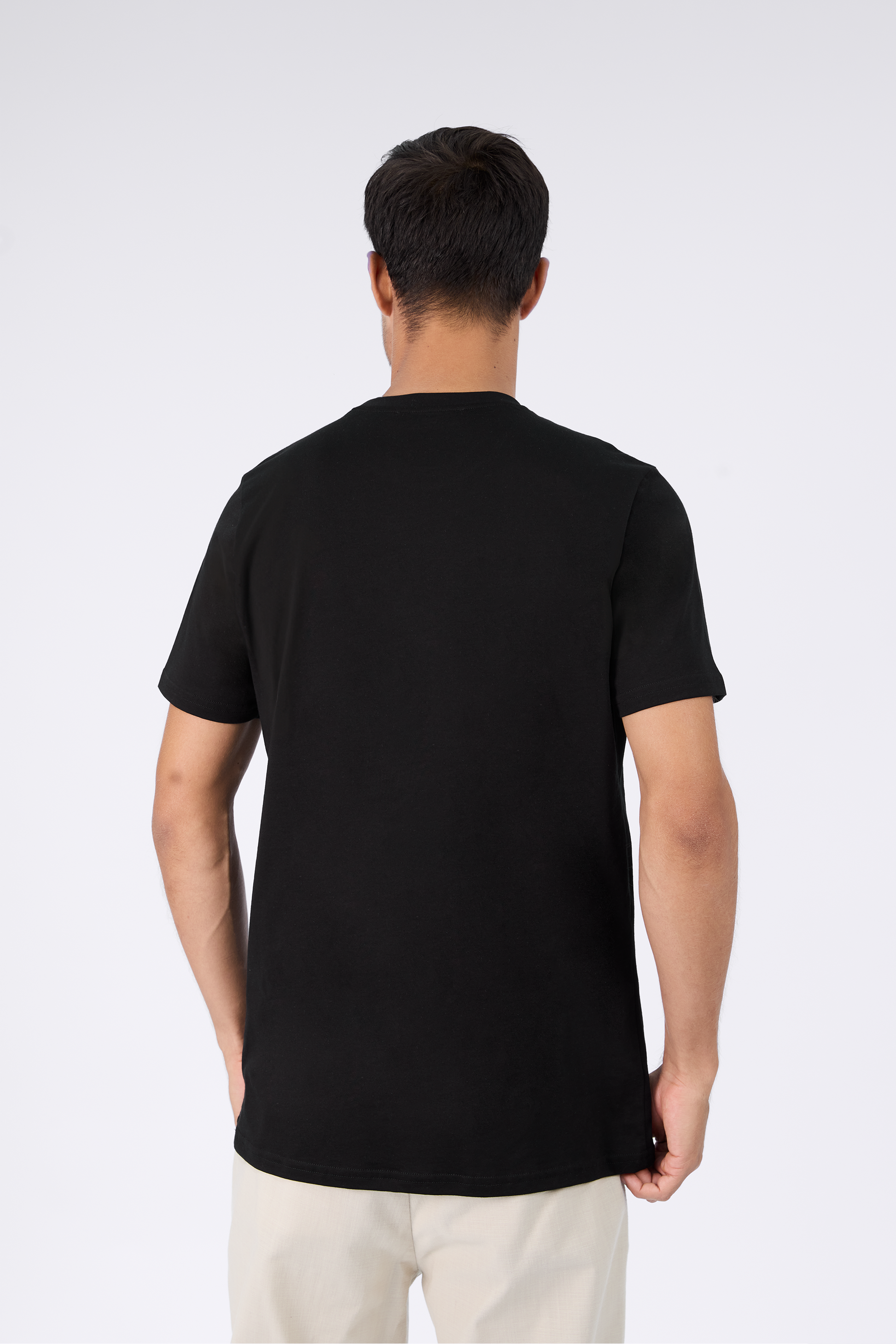 POLO DE ALGODÓN PIMA REGULAR FIT NEGRO NAHUEL