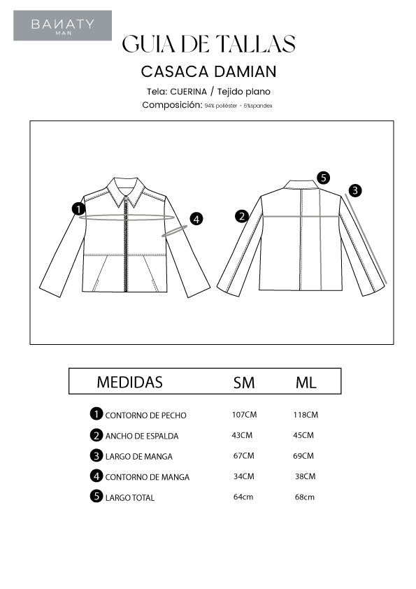 CASACA DE CUERINA PARA HOMBRE MARRON DAMIAN
