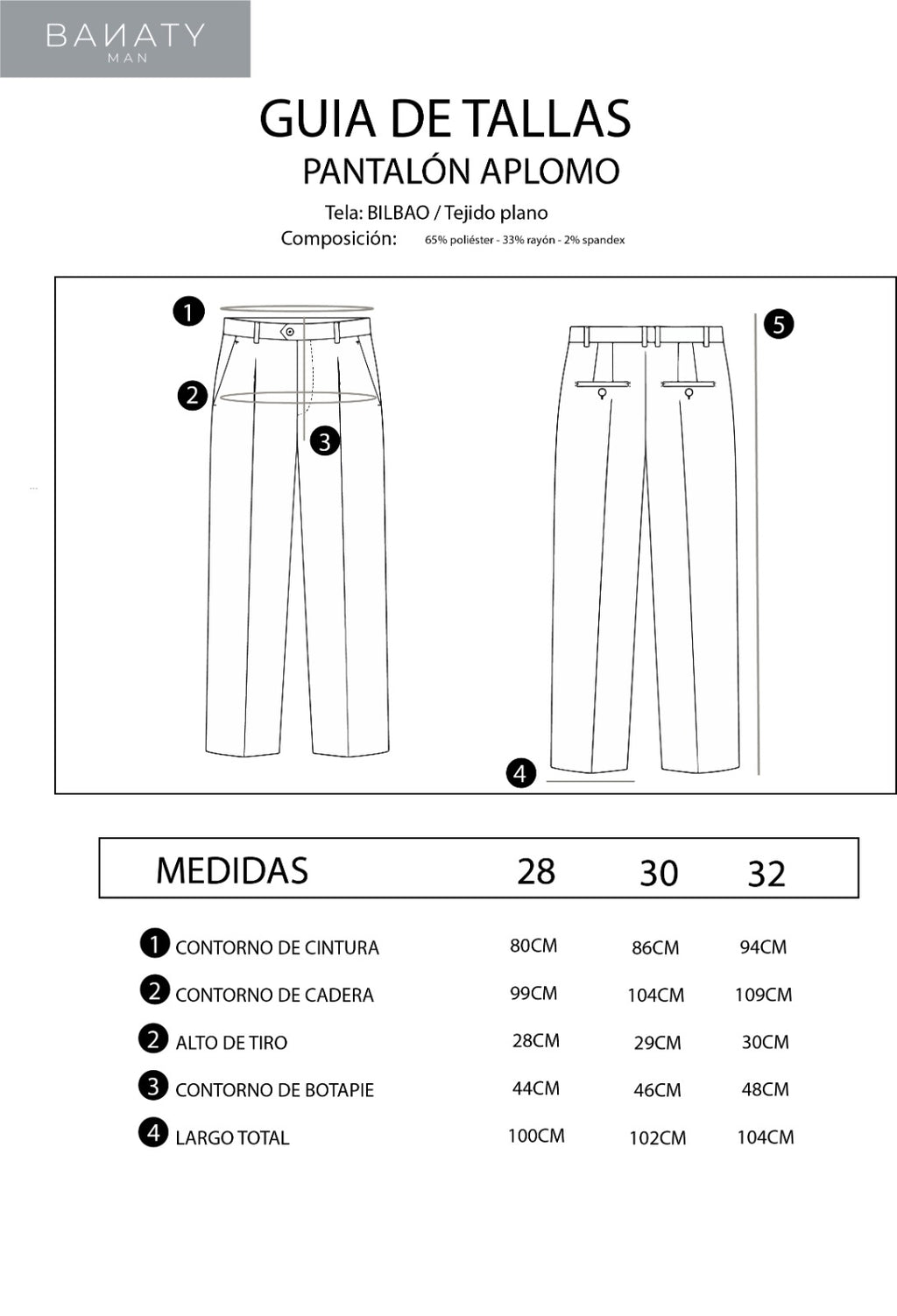 PANTALÓN SASTRE RECTO PARA HOMBRE NEGRO APLOMO