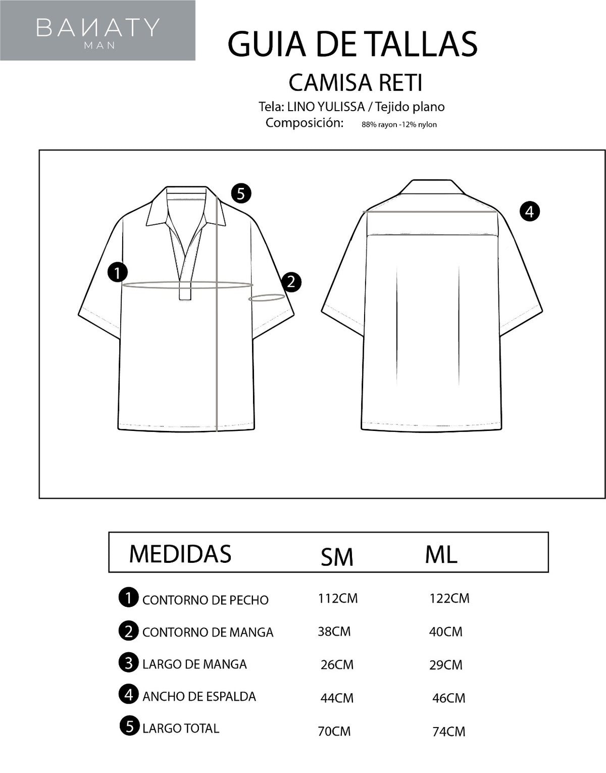 CAMISA MANGA CORTA CUELLO ABIERTO DE LINO MARRON - RETI